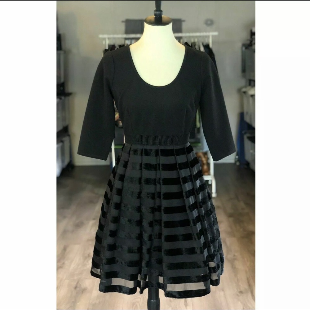 NWT Tracy Reese Plenty Anthro Black dress size 6